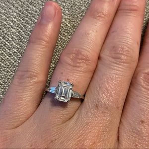 Berricle Emerald Cut Engagement Ring